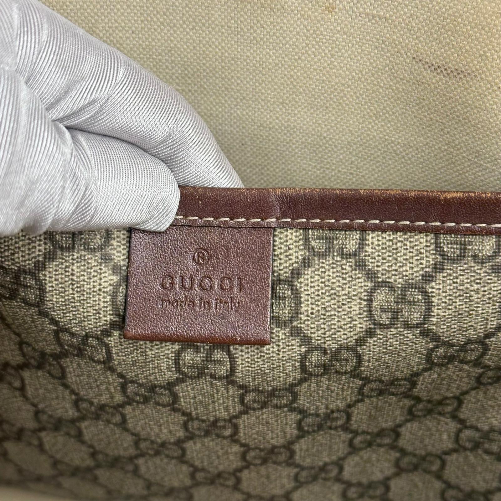 Gucci borsa shopping tote GG Supreme con Web stripe