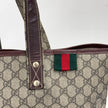 Gucci borsa shopping tote GG Supreme con Web stripe