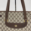 Gucci borsa tote a spalla vintage in tela GG Supreme con profili Web