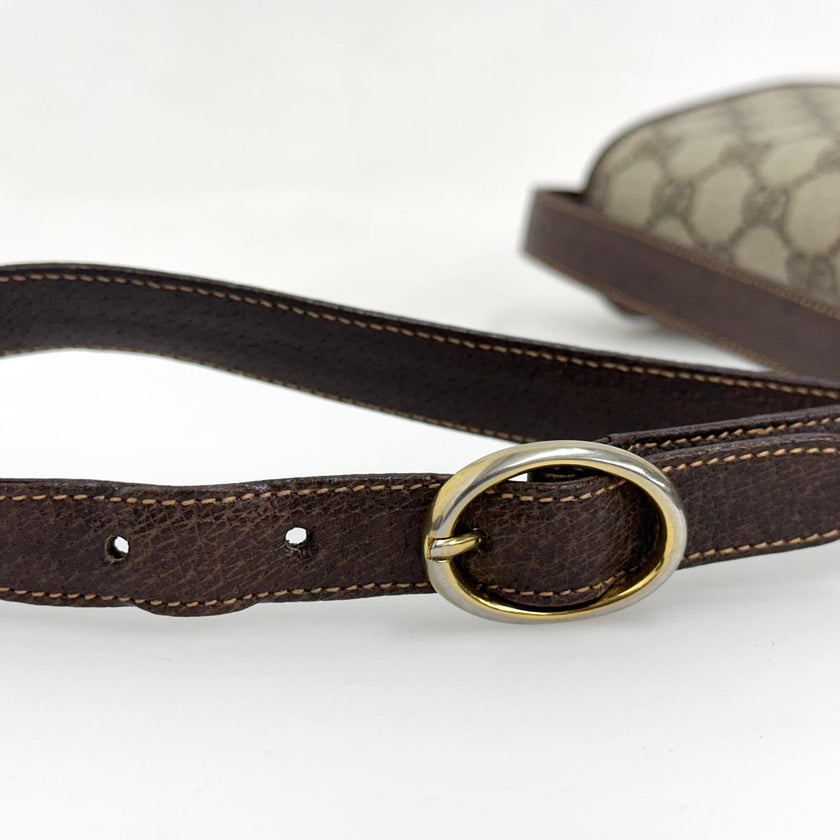 Gucci borsa vintage a spalla GG Supreme con chiusura Interlocking GG