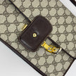 Gucci borsa vintage a spalla GG Supreme con chiusura Interlocking GG