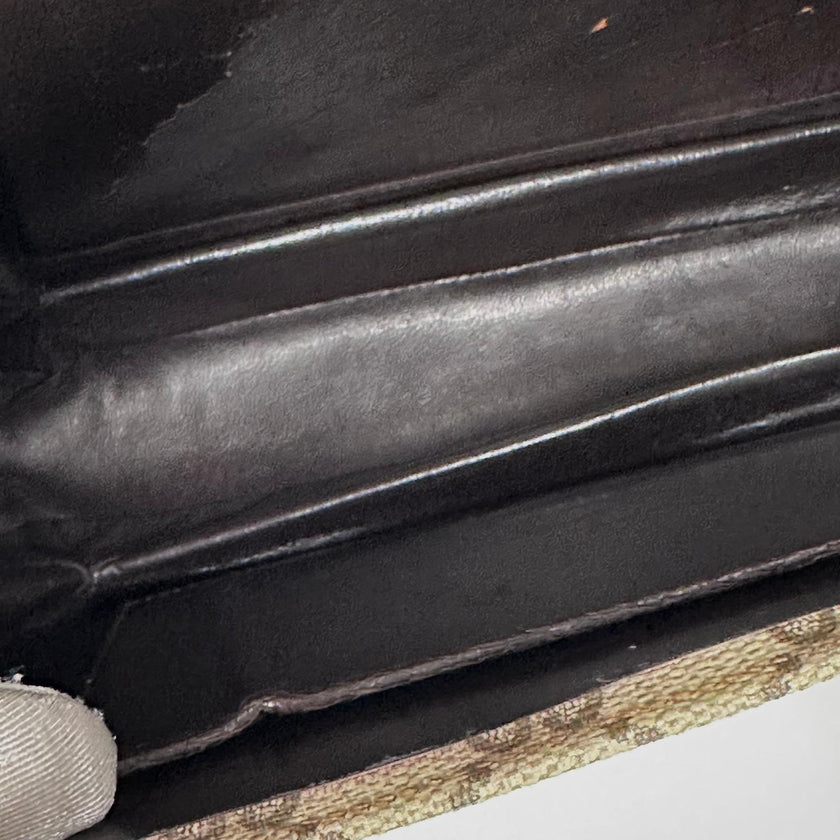 Gucci borsa vintage a spalla GG Supreme con chiusura Interlocking GG