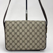 Gucci borsa vintage a spalla GG Supreme con chiusura Interlocking GG