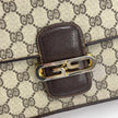 Gucci borsa vintage a spalla GG Supreme con chiusura Interlocking GG