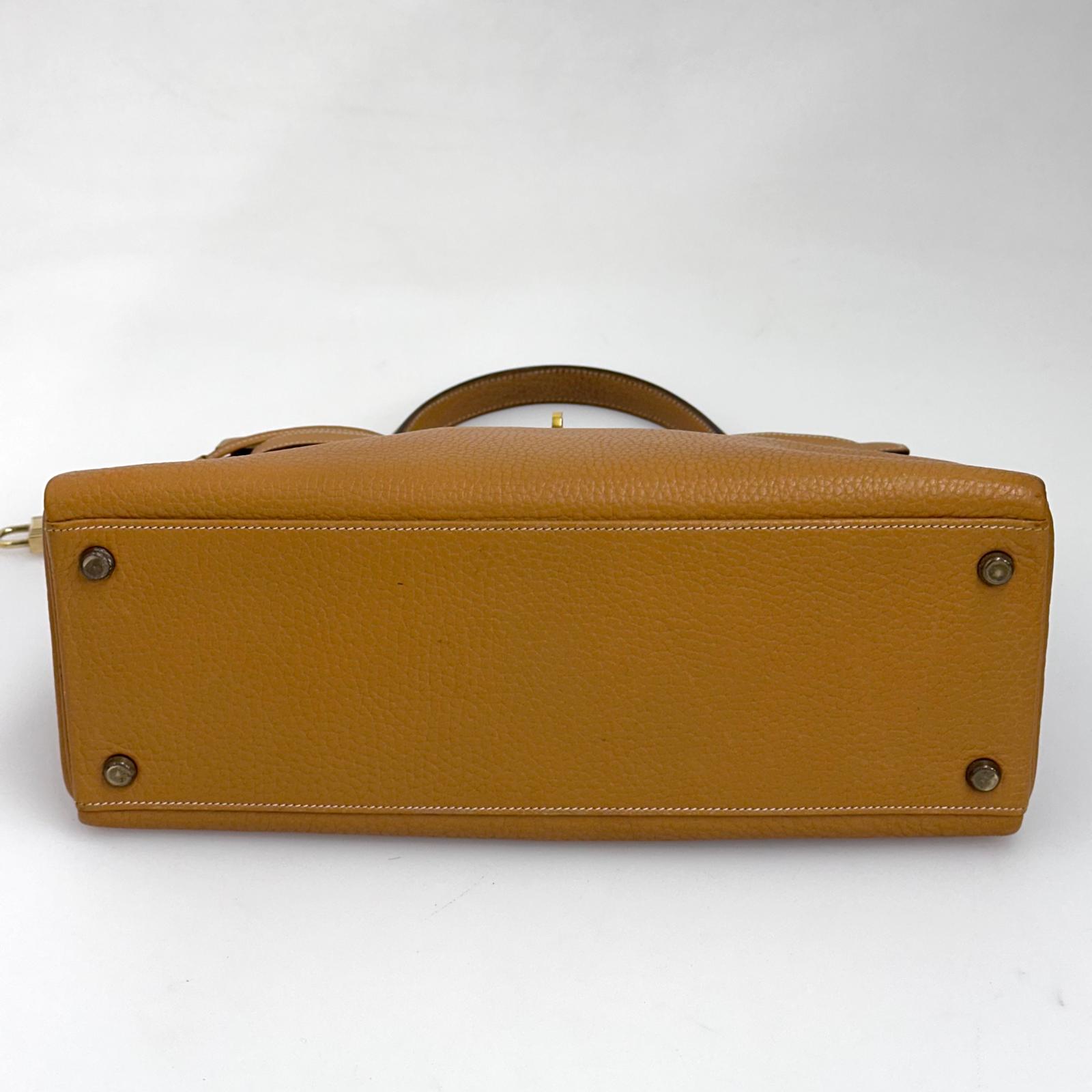 Hermès Borsa Kelly 32 Retournée Ardennes Gold hardware oro 1985: ○O
