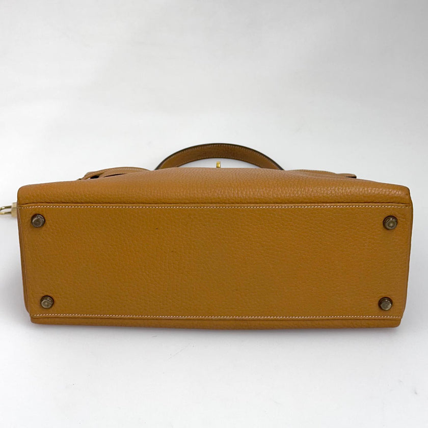 Hermès Borsa Kelly 32 Retournée Ardennes Gold hardware oro 1985: ○O