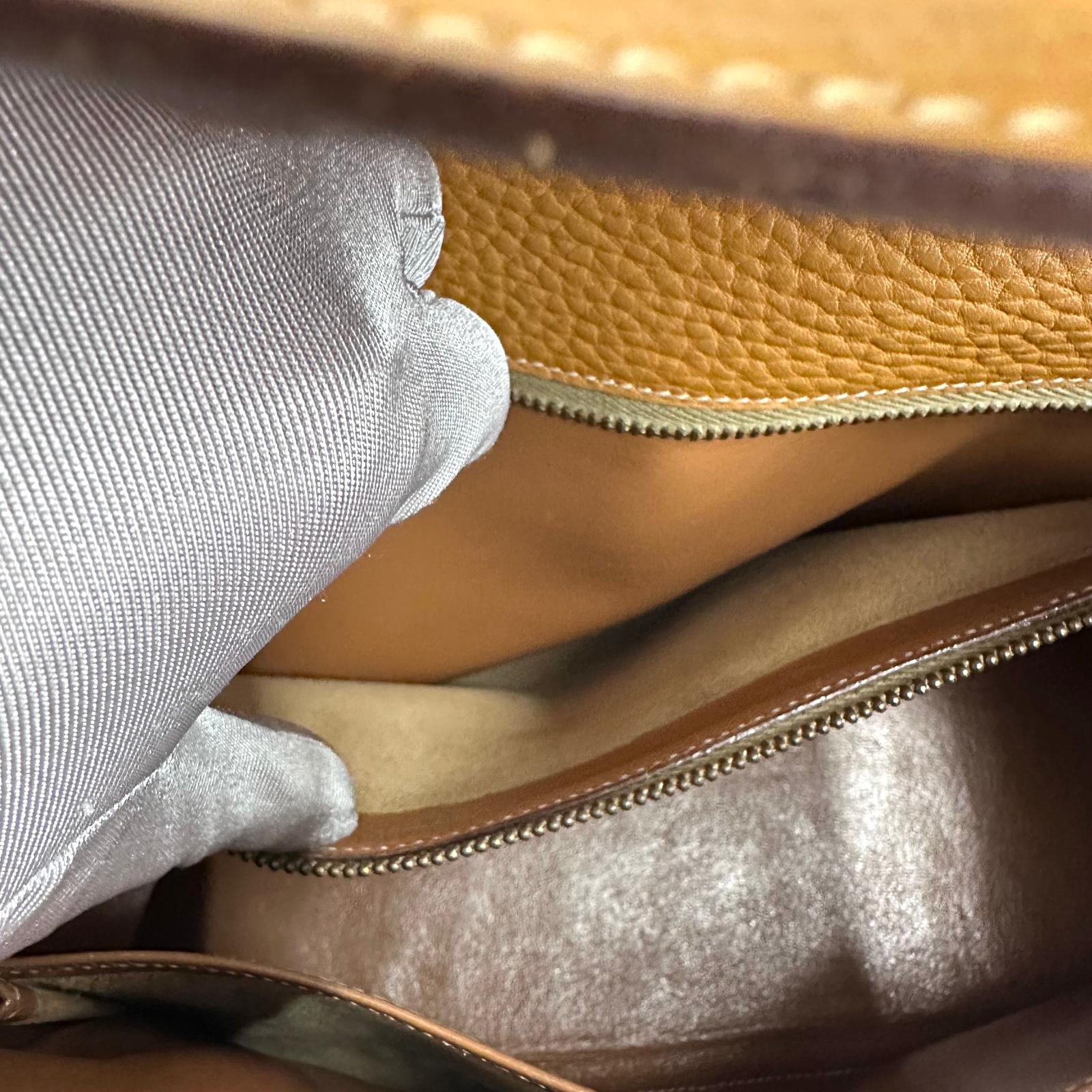 Hermès Borsa Kelly 32 Retournée Ardennes Gold hardware oro 1985: ○O