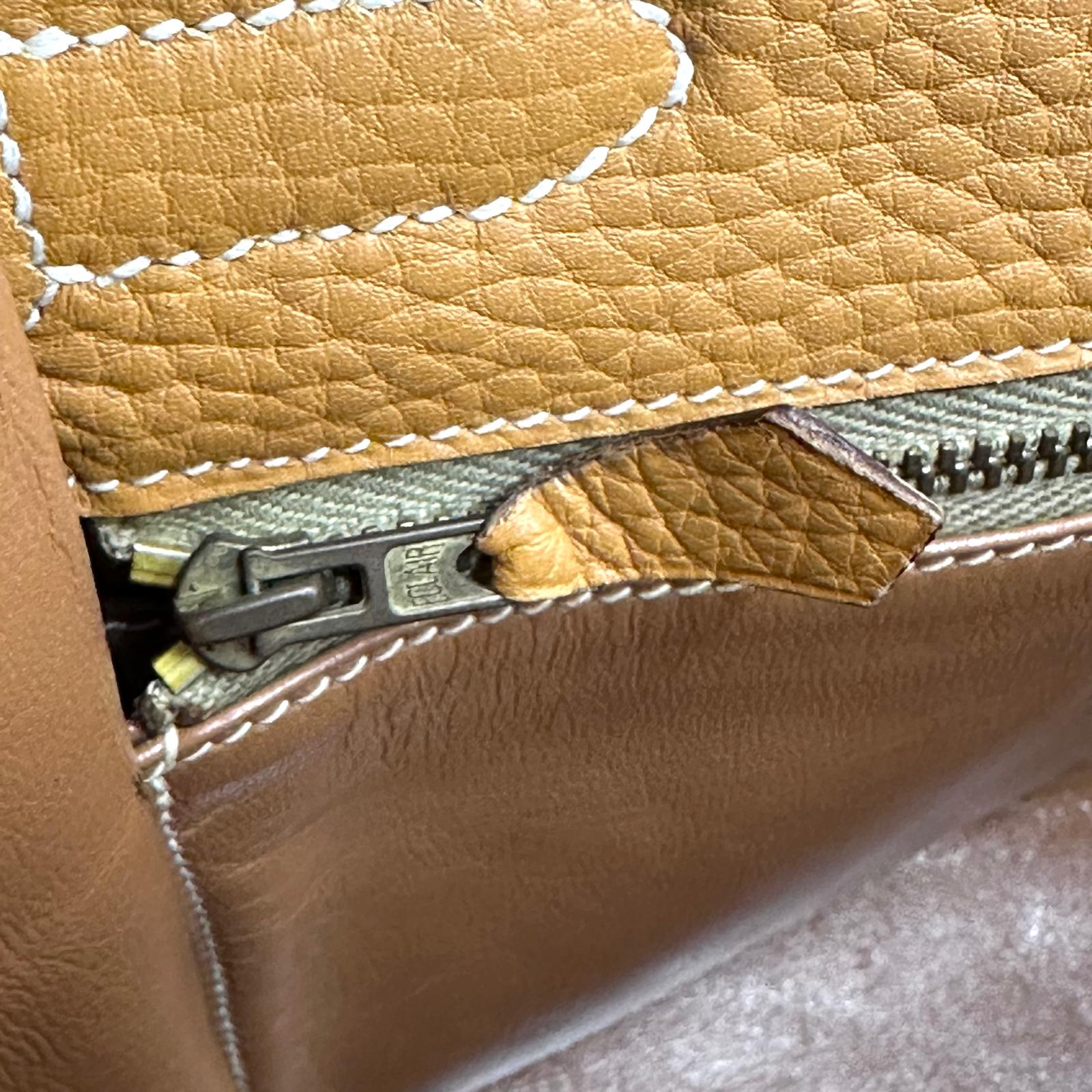 Hermès Borsa Kelly 32 Retournée Ardennes Gold hardware oro 1985: ○O