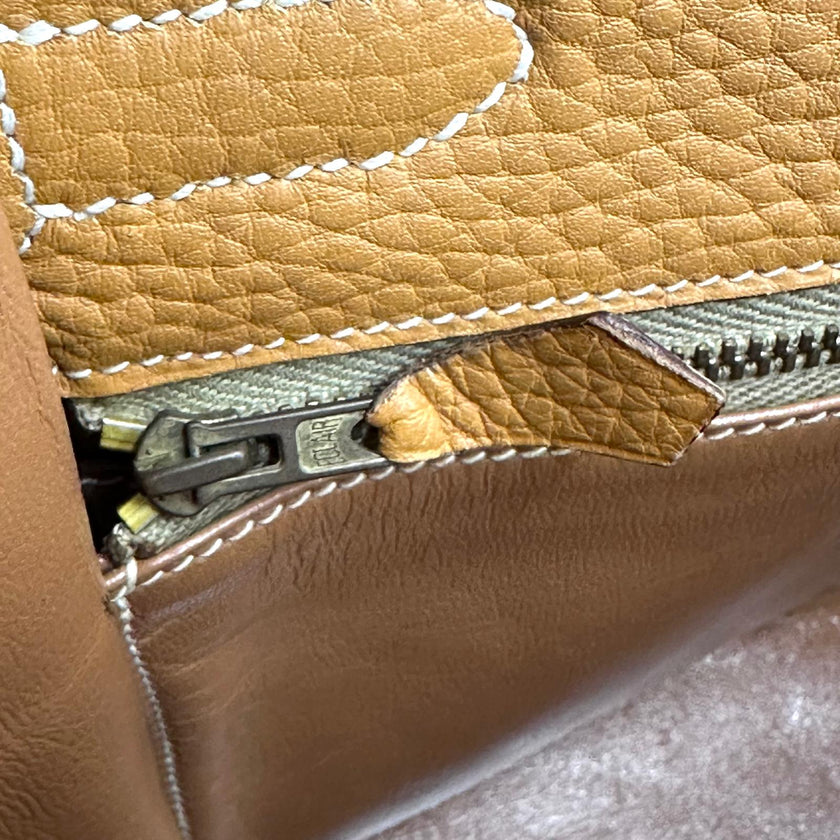 Hermès Borsa Kelly 32 Retournée Ardennes Gold hardware oro 1985: ○O