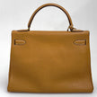 Hermès Borsa Kelly 32 Retournée Ardennes Gold hardware oro 1985: ○O