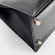 Hermès Borsa Kelly 32 a mano Box Calf nera hardware oro Sellier 1994 ○X