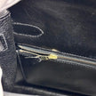 Hermès Borsa Kelly 32 a mano Box Calf nera hardware oro Sellier 1994 ○X
