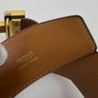 Hermès Cintura Constance in Pelle Bordeaux con Fibbia H Dorata – 1978