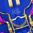 Hermès Foulard Paris Grand Manège carré 90 seta blu multicolor