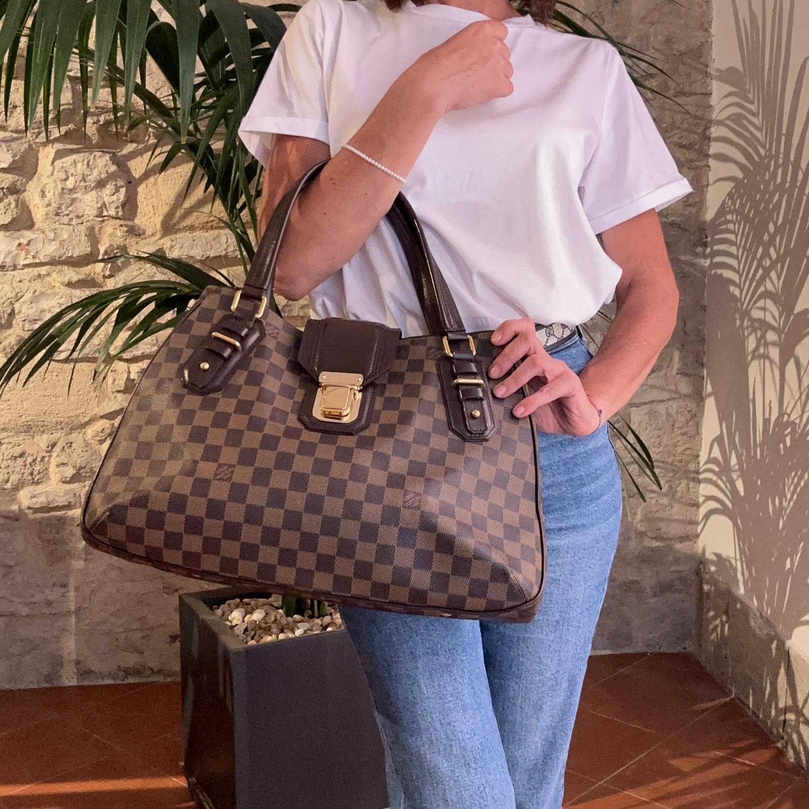 Louis Vuitton Borsa Griet Mirage in tela Damier Ebene