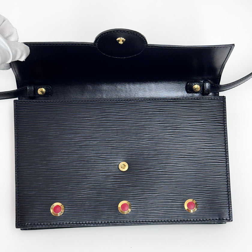Louis Vuitton Borsa Hublot Vintage Epi Nera e Rossa – 1991
