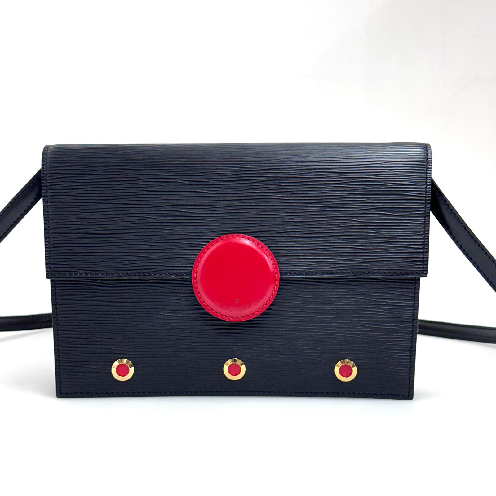 Louis Vuitton Borsa Hublot Vintage Epi Nera e Rossa – 1991