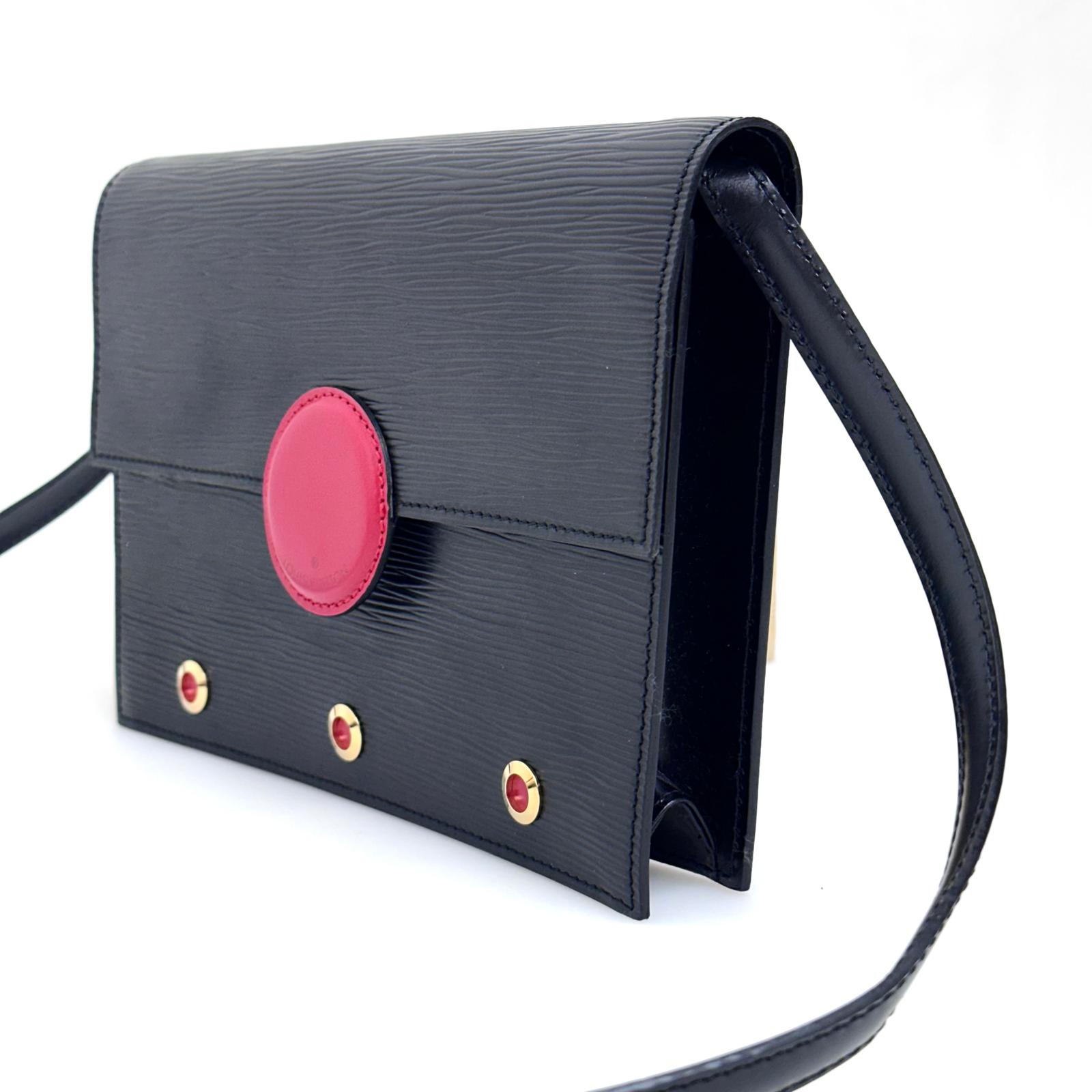 Louis Vuitton Borsa Hublot Vintage Epi Nera e Rossa – 1991