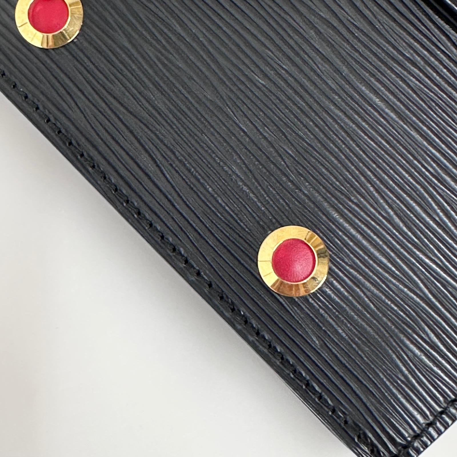 Louis Vuitton Borsa Hublot Vintage Epi Nera e Rossa – 1991