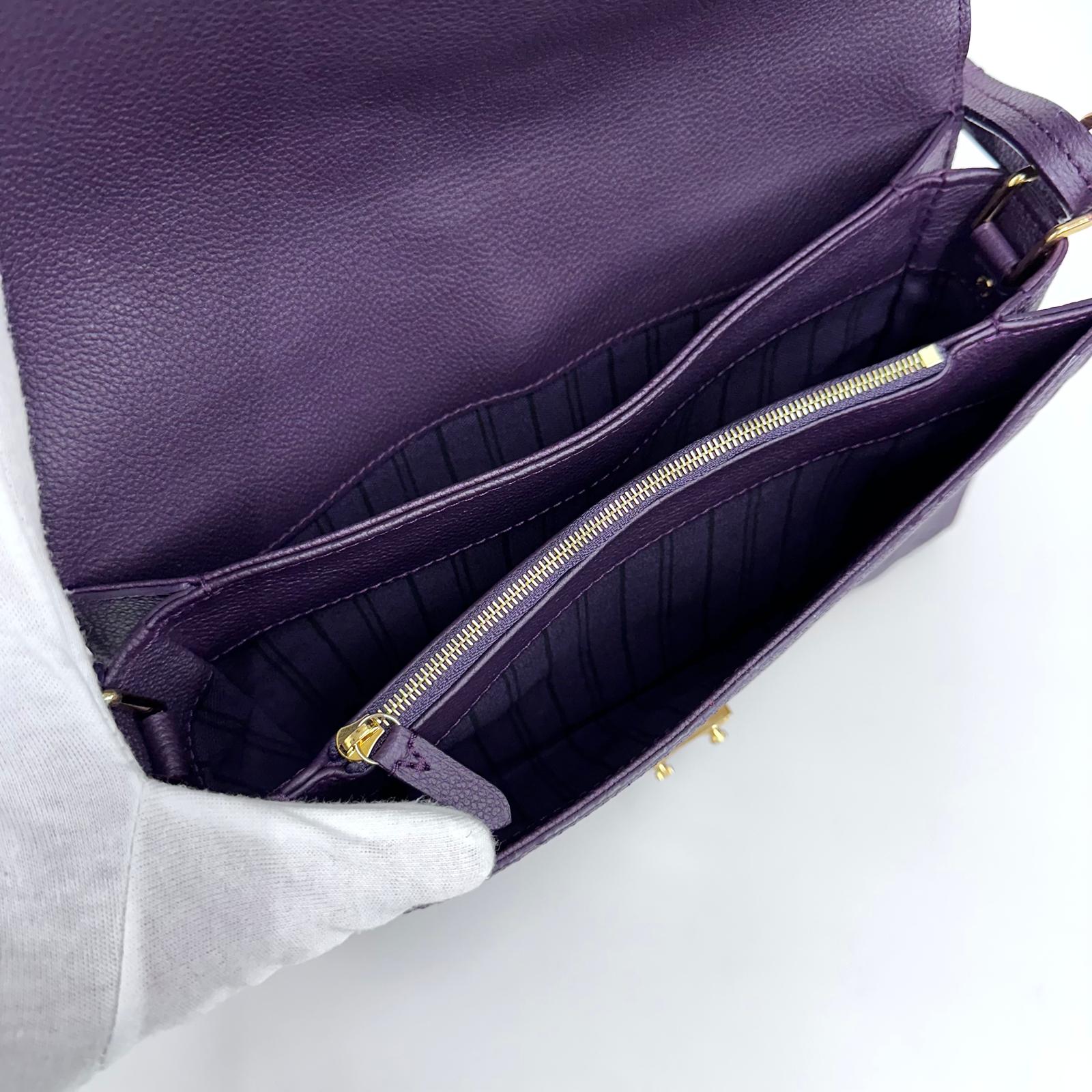 Louis Vuitton Borsa Métis in pelle Monogram Empreinte viola