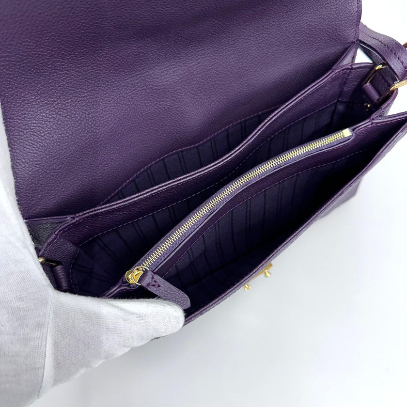 Louis Vuitton Borsa Métis in pelle Monogram Empreinte viola