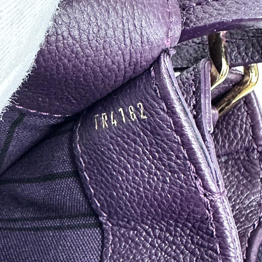 Louis Vuitton Borsa Métis in pelle Monogram Empreinte viola
