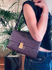 Louis Vuitton Borsa Métis in pelle Monogram Empreinte viola