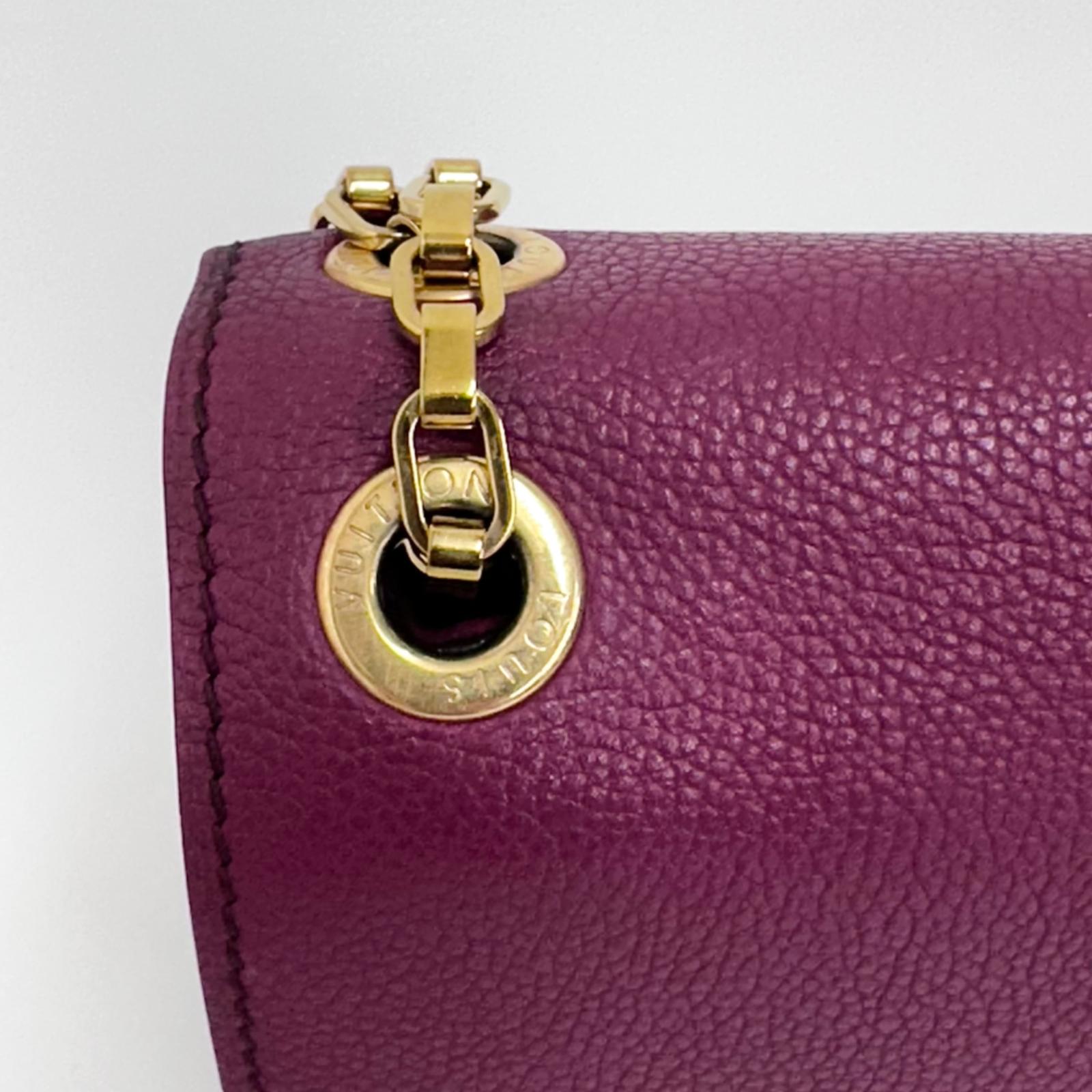 Louis Vuitton Borsa Pallas Clutch Monogram e pelle bordeaux