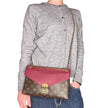 Louis Vuitton Borsa Pallas Clutch Monogram e pelle bordeaux