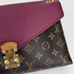 Louis Vuitton Borsa Pallas Clutch Monogram e pelle bordeaux