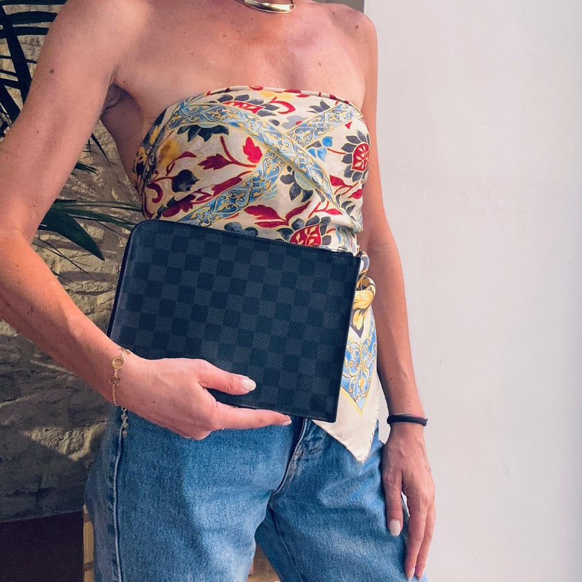 Louis Vuitton Borsa Pochette Jour in Damier Graphite
