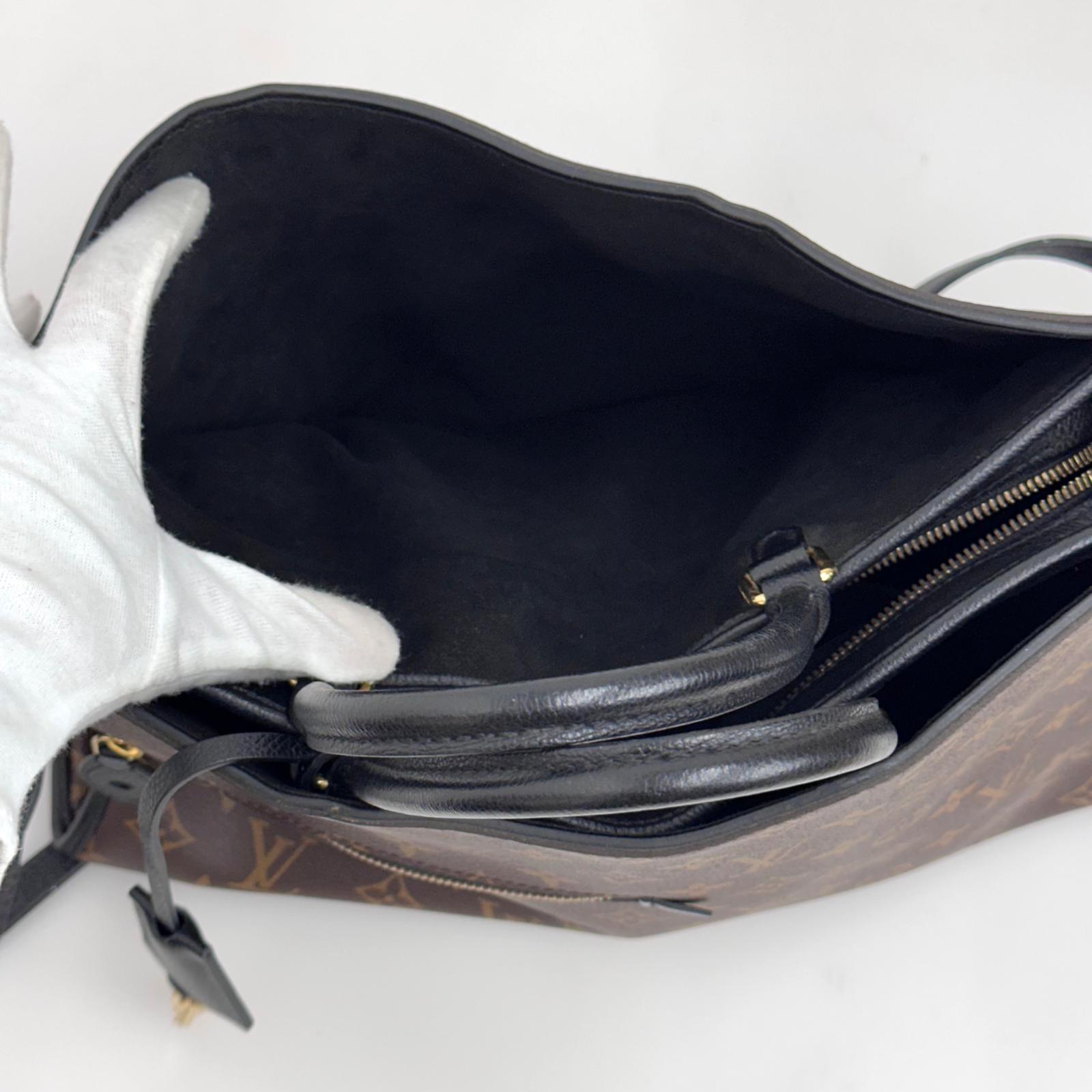 Louis Vuitton Borsa Popincourt MM Monogram e Pelle Nera