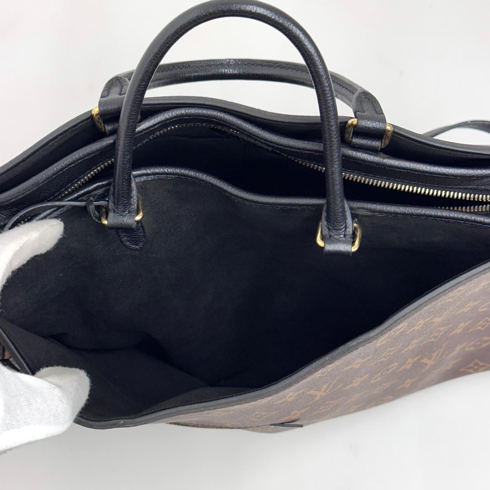 Louis Vuitton Borsa Popincourt MM Monogram e Pelle Nera