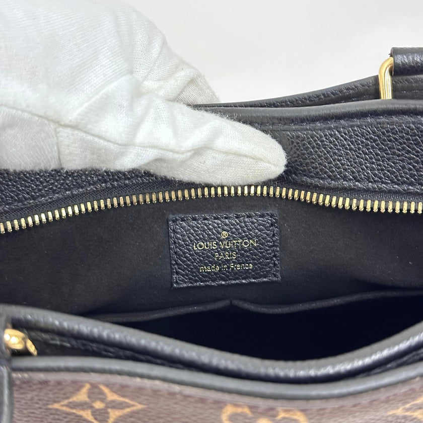 Louis Vuitton Borsa Popincourt MM Monogram e Pelle Nera