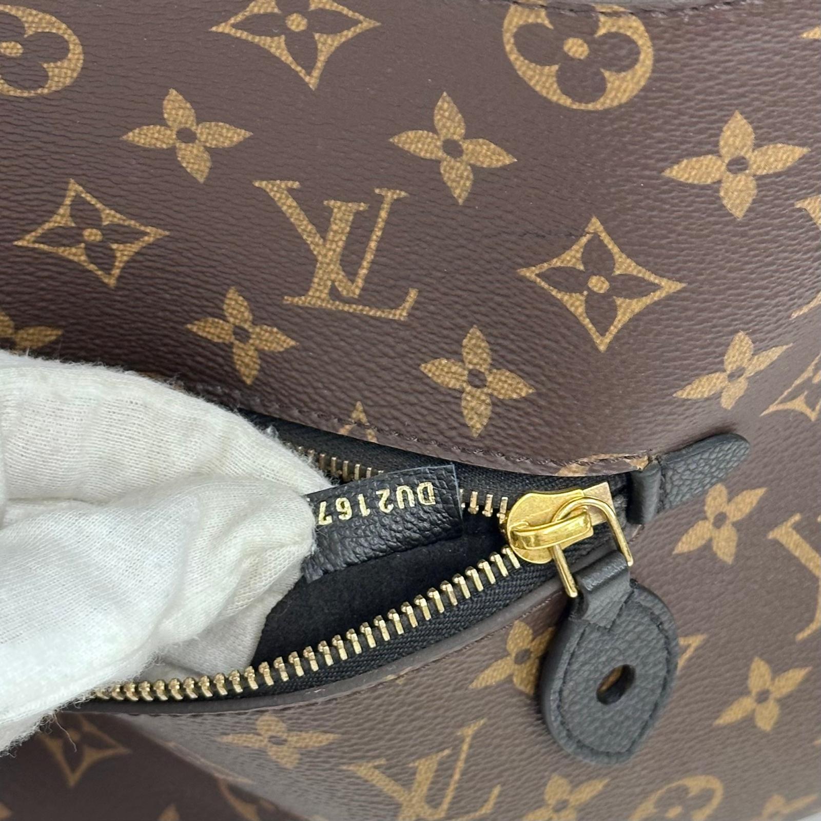 Louis Vuitton Borsa Popincourt MM Monogram e Pelle Nera