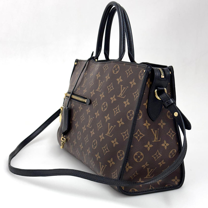 Louis Vuitton Borsa Popincourt MM Monogram e Pelle Nera