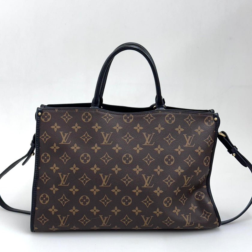 Louis Vuitton Borsa Popincourt MM Monogram e Pelle Nera