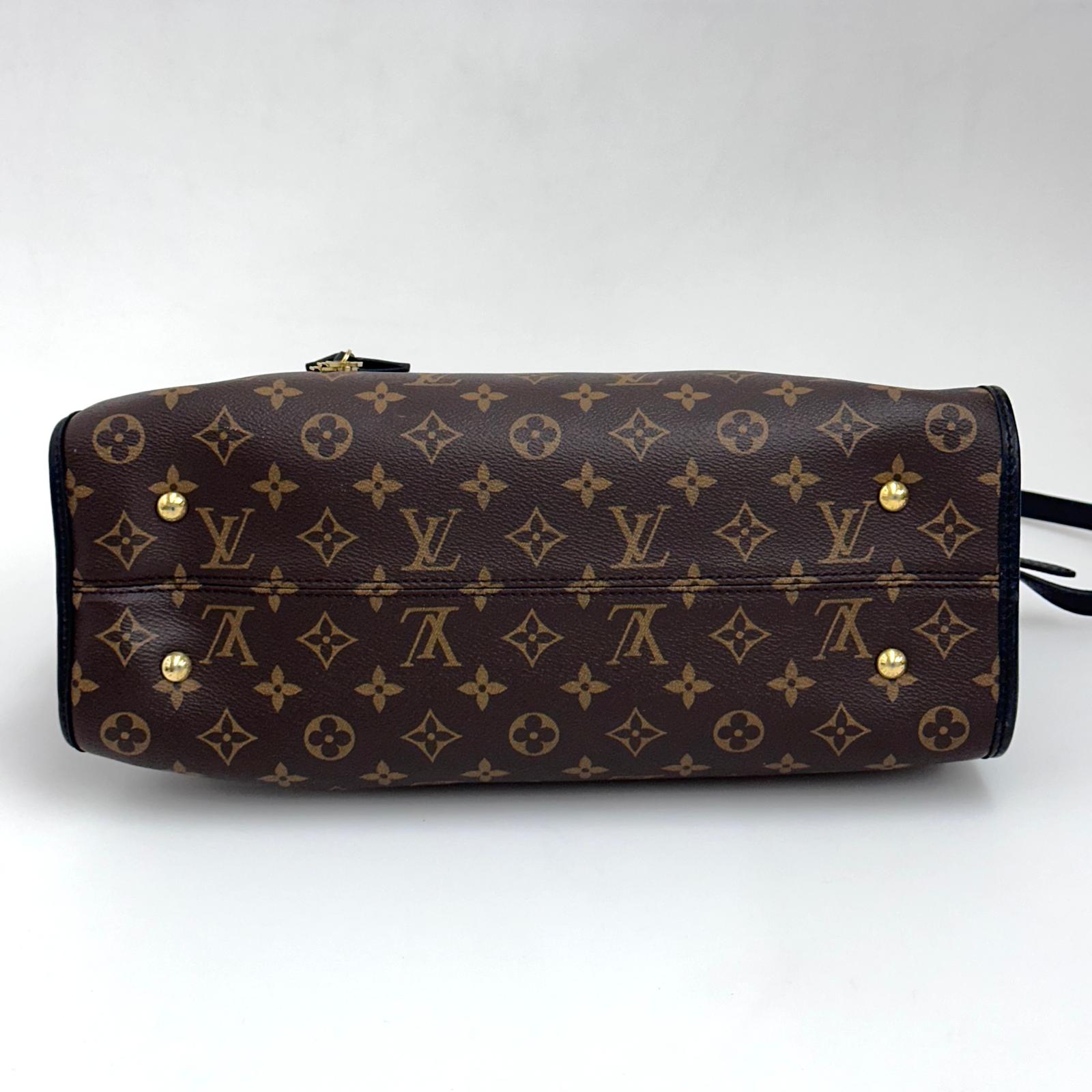 Louis Vuitton Borsa Popincourt MM Monogram e Pelle Nera