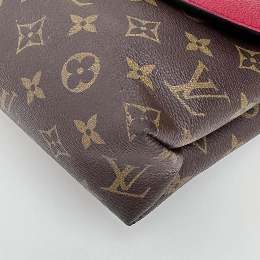 Louis Vuitton Borsa Saint Placide Monogram e Pelle Cherry
