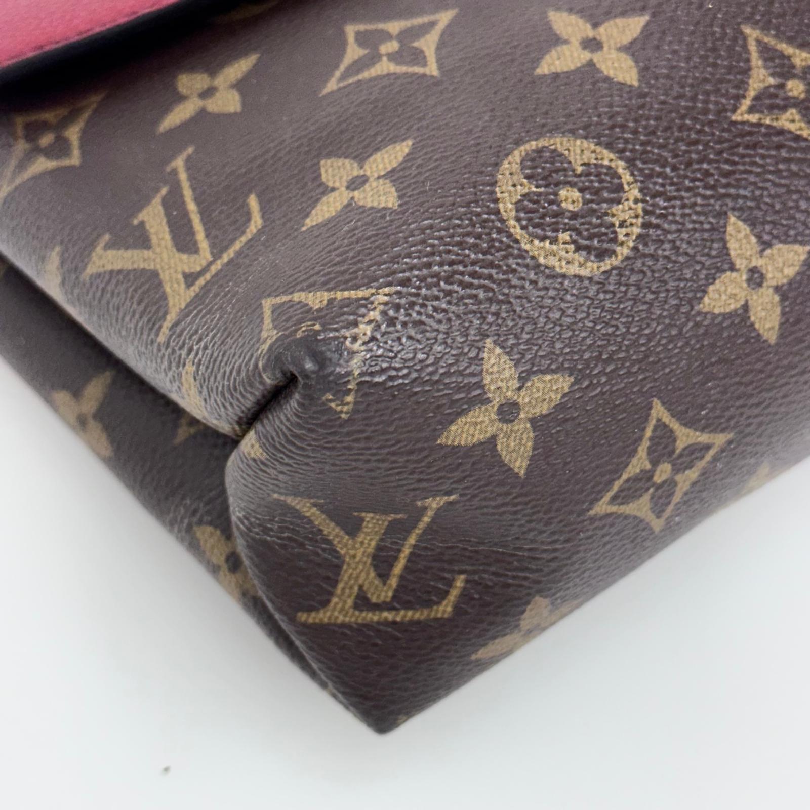 Louis Vuitton Borsa Saint Placide Monogram e Pelle Cherry