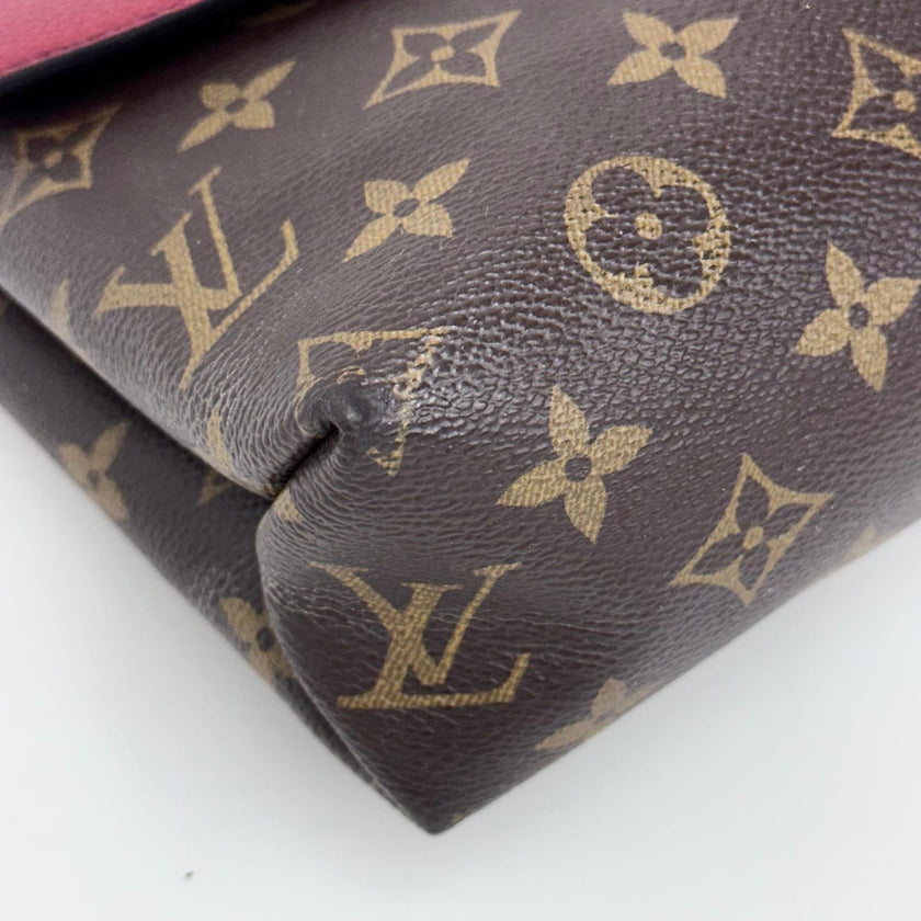 Louis Vuitton Borsa Saint Placide Monogram e Pelle Cherry