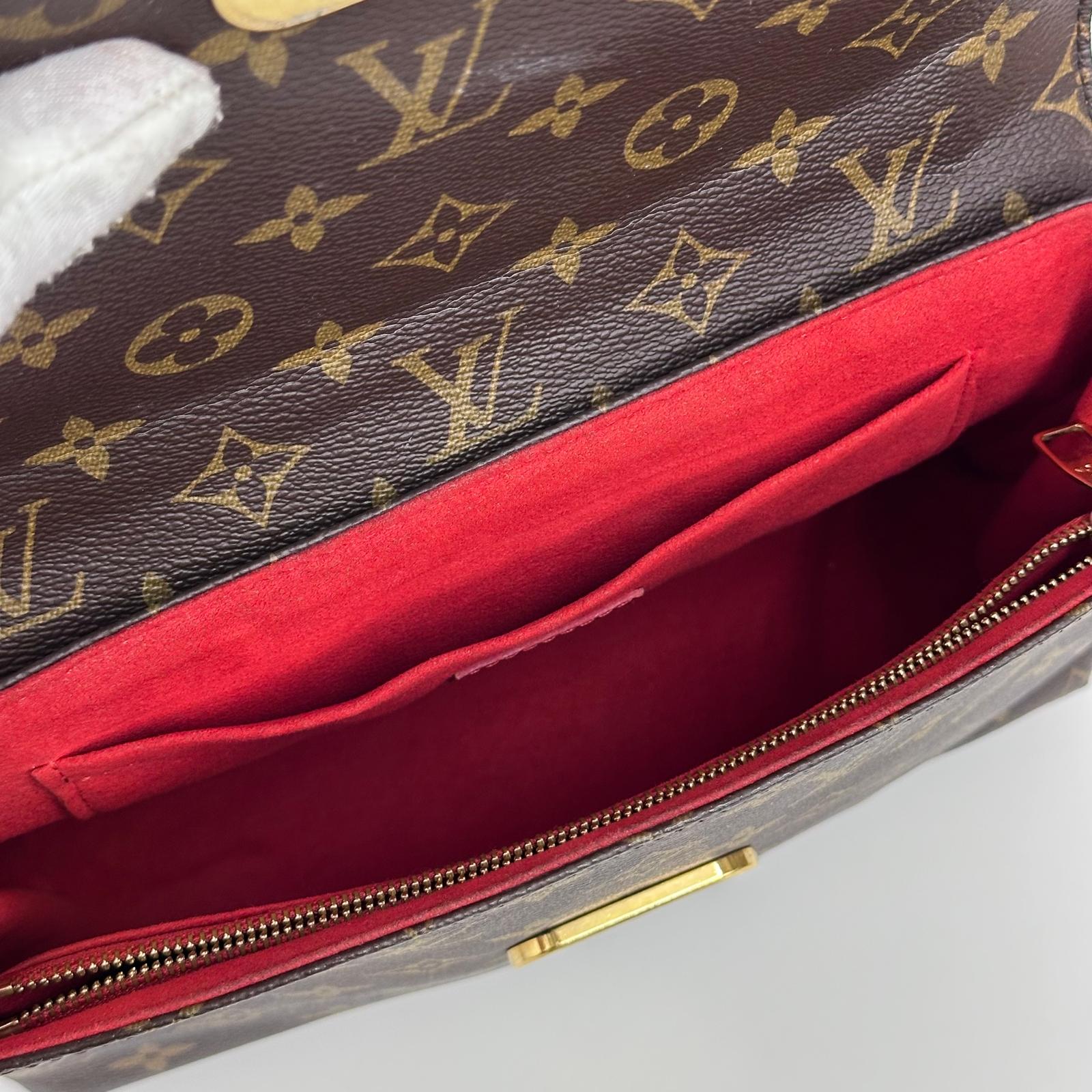 Louis Vuitton Borsa Saint Placide Monogram e Pelle Cherry