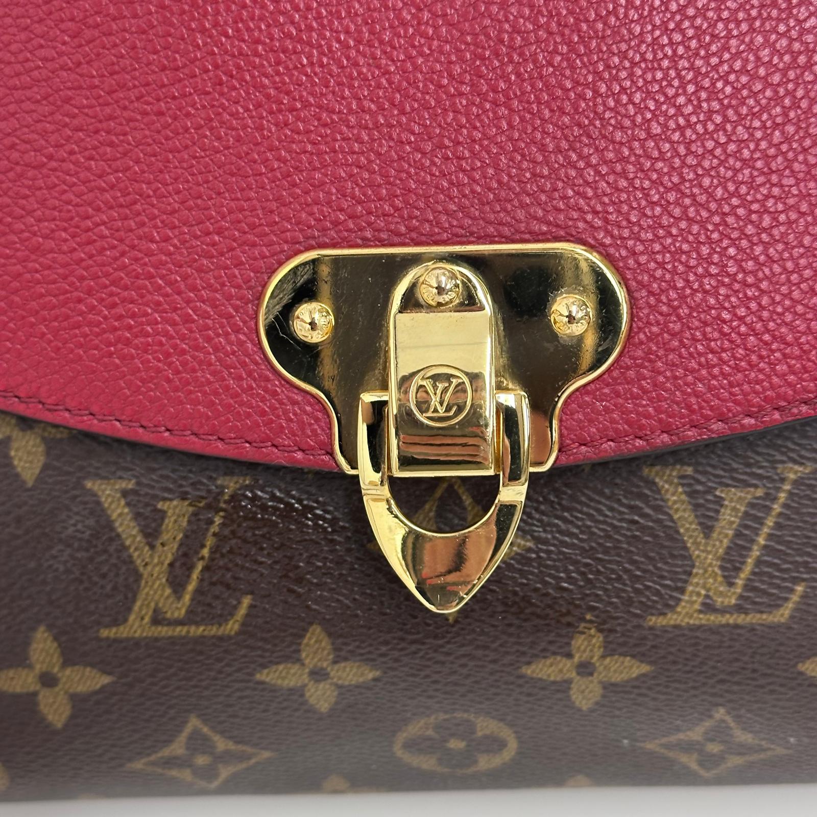 Louis Vuitton Borsa Saint Placide Monogram e Pelle Cherry