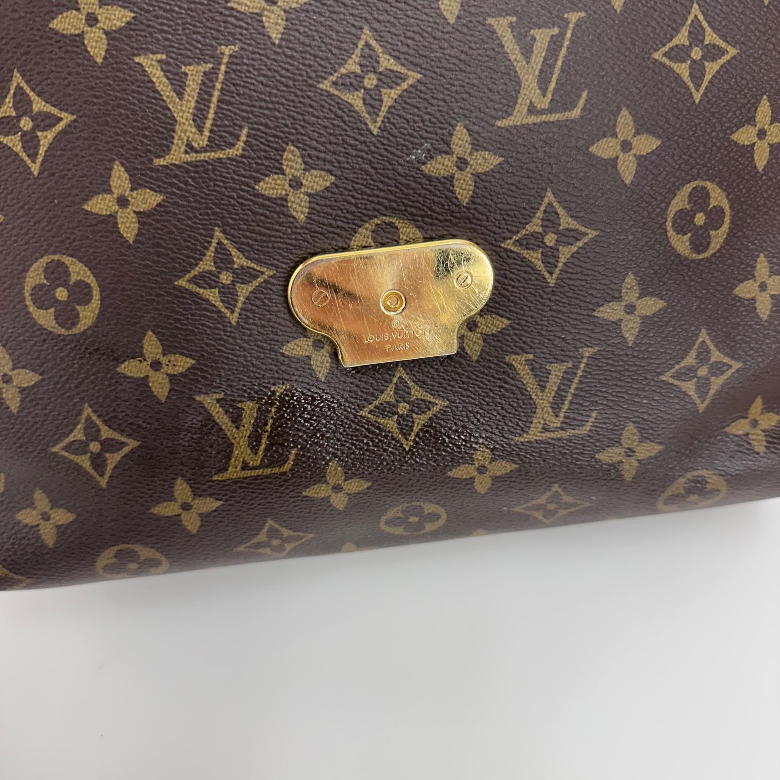 Louis Vuitton Borsa Saint Placide Monogram e Pelle Cherry