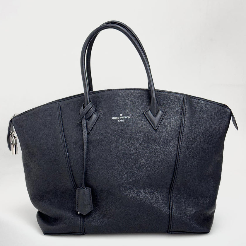 Louis Vuitton Borsa Soft Lockit MM Veau Cachemire Nera