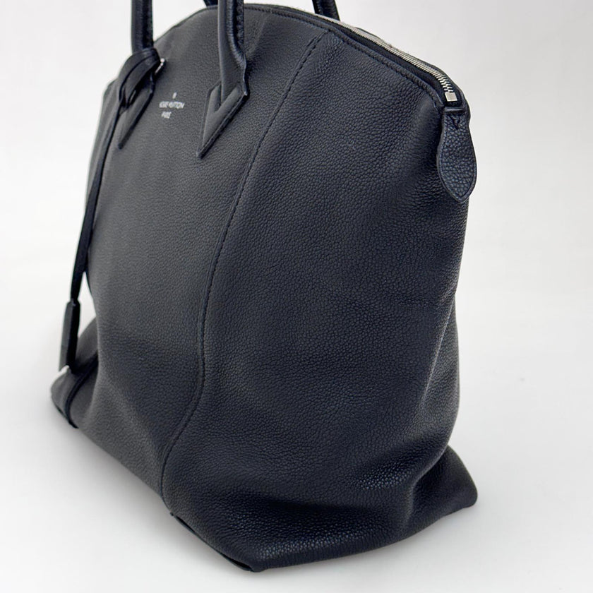 Louis Vuitton Borsa Soft Lockit MM Veau Cachemire Nera