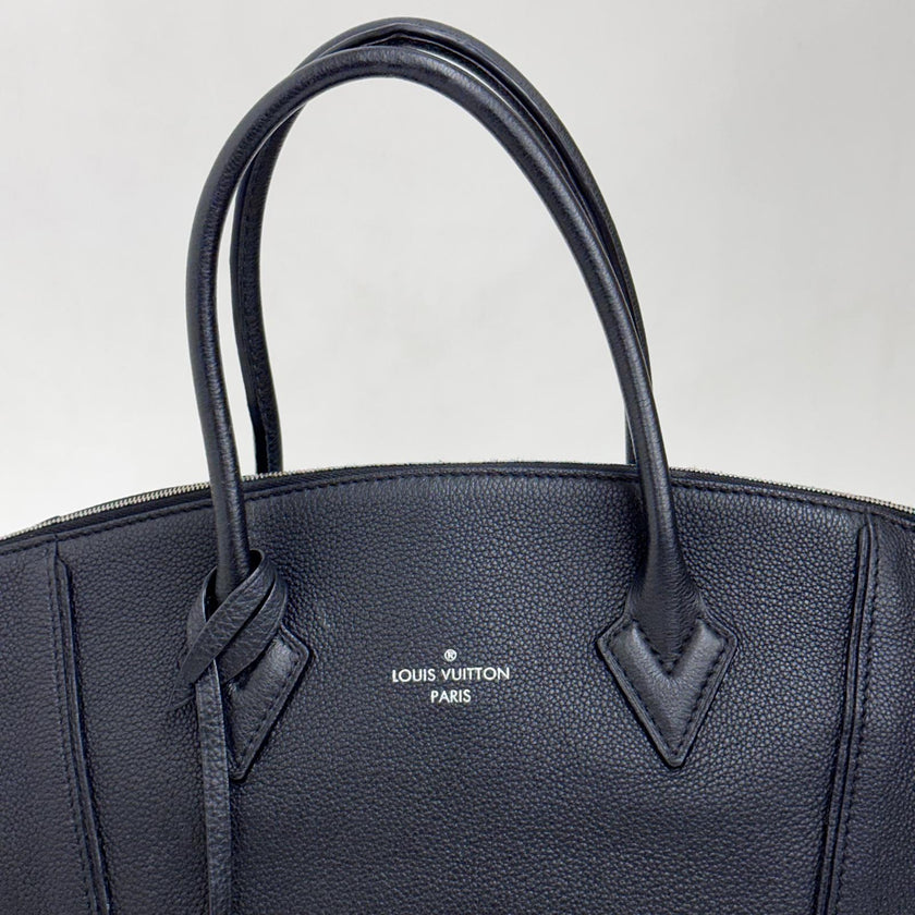 Louis Vuitton Borsa Soft Lockit MM Veau Cachemire Nera