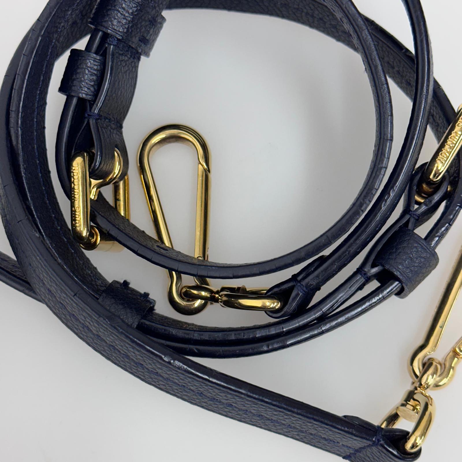 Louis Vuitton Borsa Speedy Bandoulière 25 in Pelle Monogram Empreinte Blu