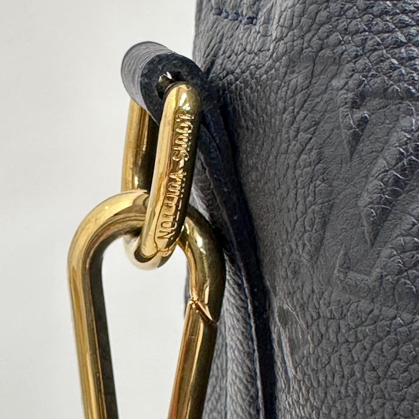 Louis Vuitton Borsa Speedy Bandoulière 25 in Pelle Monogram Empreinte Blu