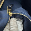Louis Vuitton Borsa Speedy Bandoulière 25 in Pelle Monogram Empreinte Blu